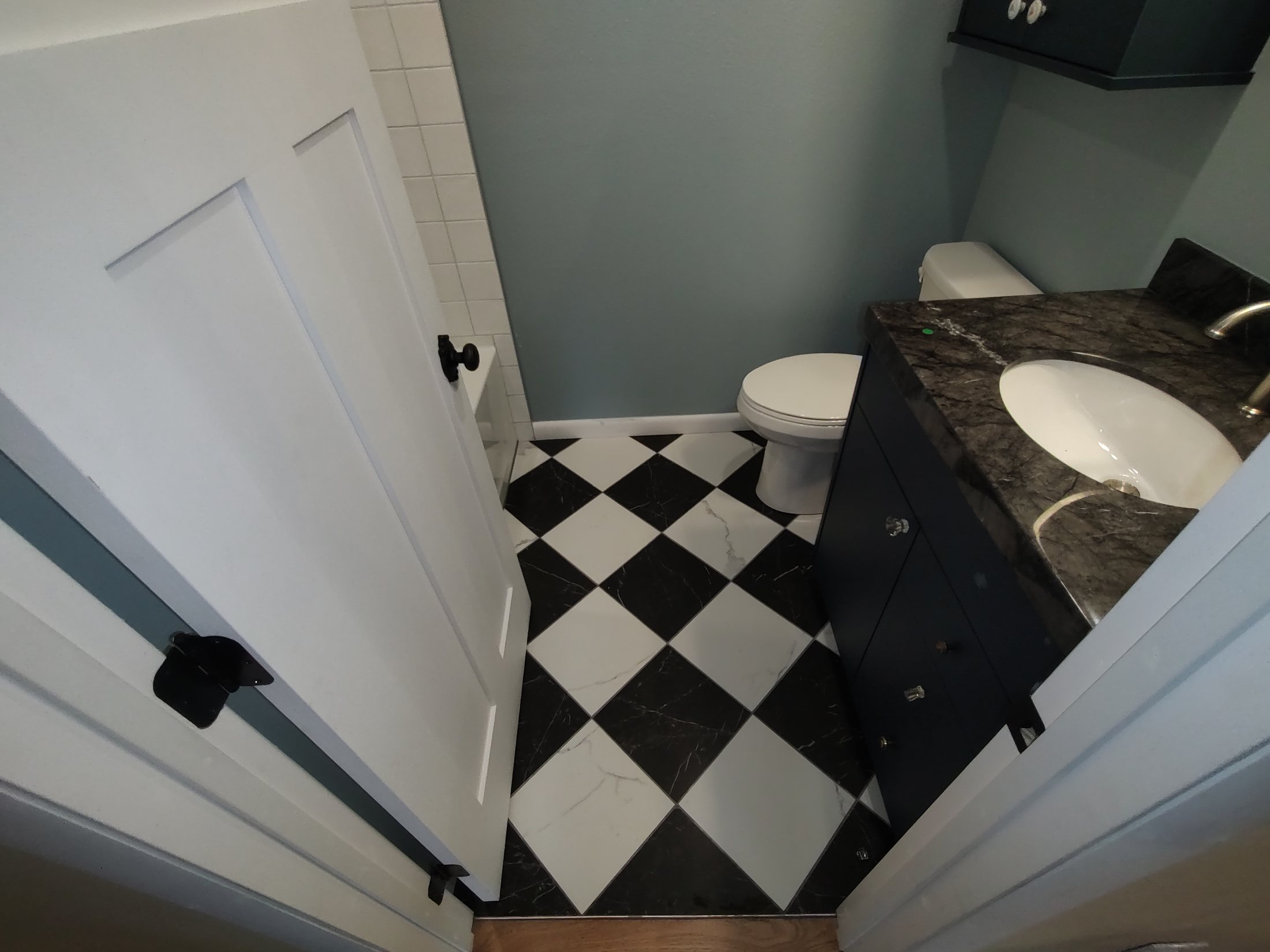 Checker Bathroom Floor