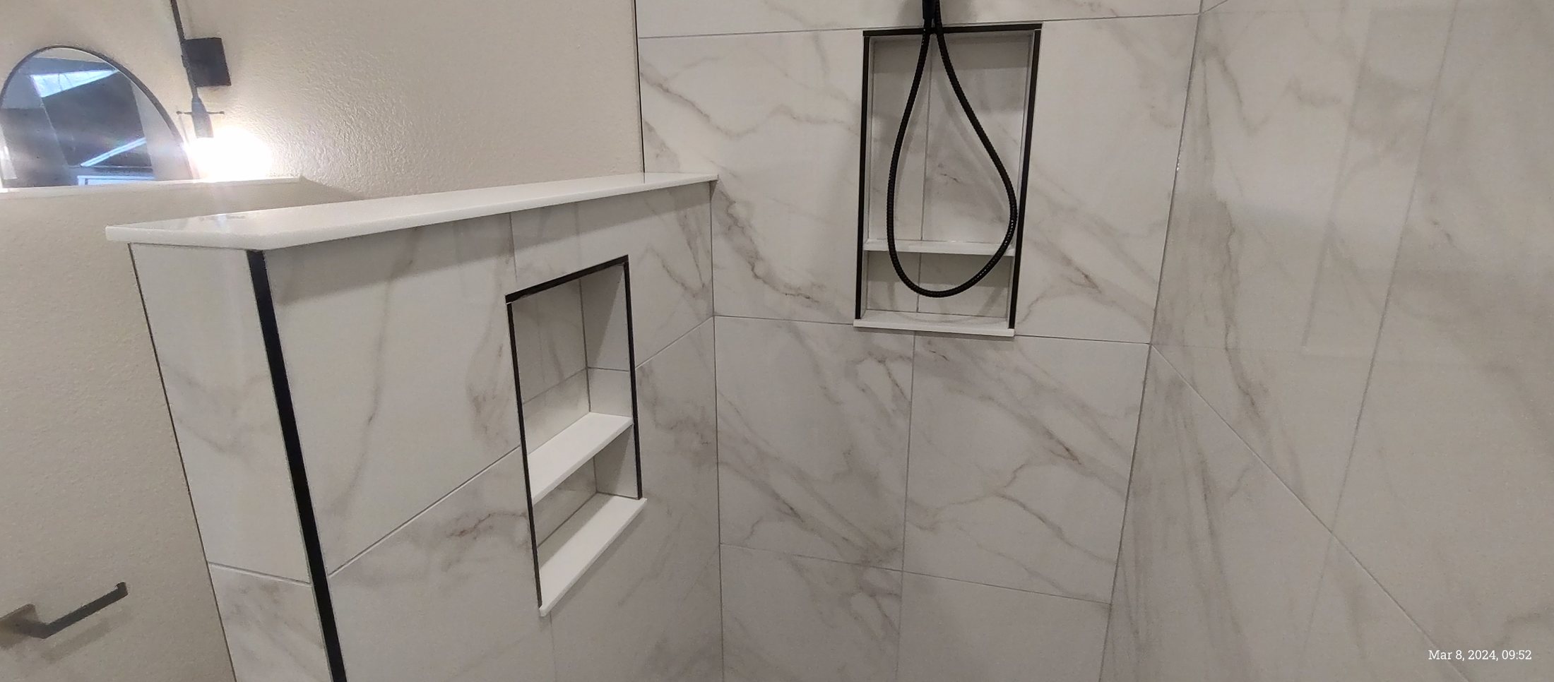 Marble Shower Niche
