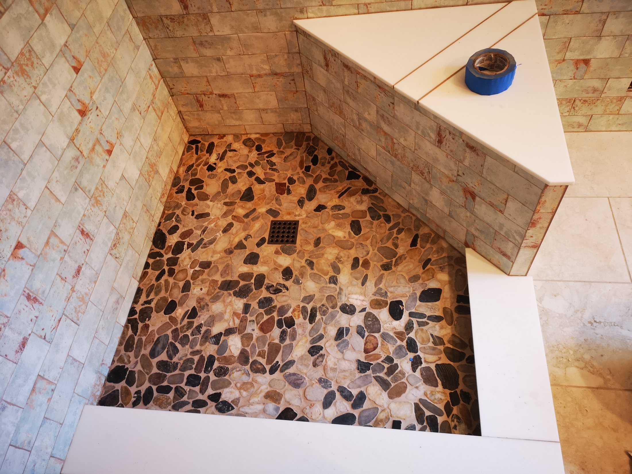 Pebble Shower Floor